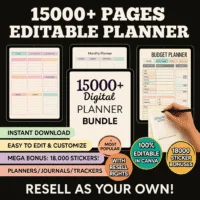 digital planner bundle
